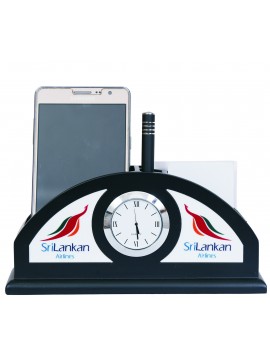 DESKTOP WITH WATCH, MOBILE STAND, MEMO PAD & PEN
